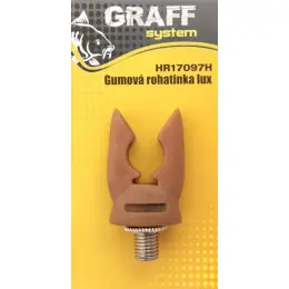 Akce GRAFF - Rohatinka gumová hnědá LUX
