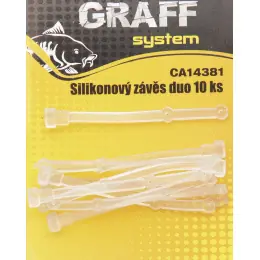 GRAFF - Silikonový závěs duo - transparentní Speciální Cena